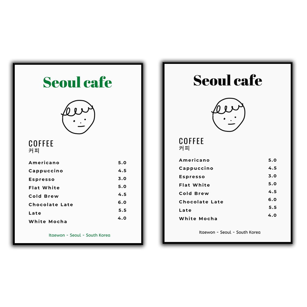 Korean Lifestyle Aesthetic - سيول مقهى طباعة جدار الفن للطباعة