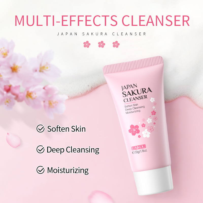 اليابان ساكورا منظف الوجه الكو - مراجعة Korean Skincare Routine وسعره